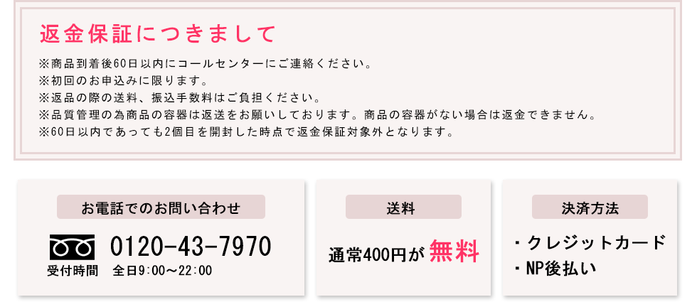 返金保証につきまして
